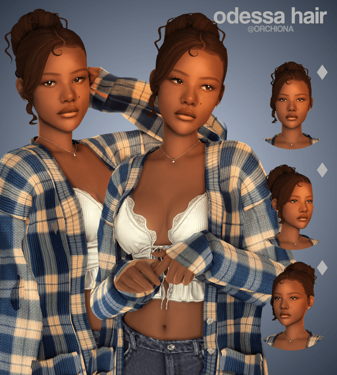 Скриншот мода Прическа Odessa hair